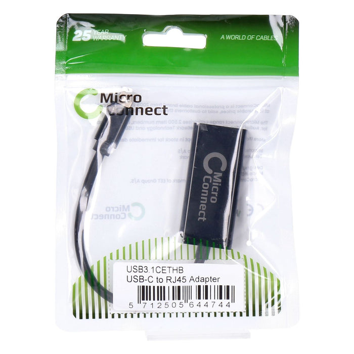 MicroConnect USB-C to RJ45 Adapter