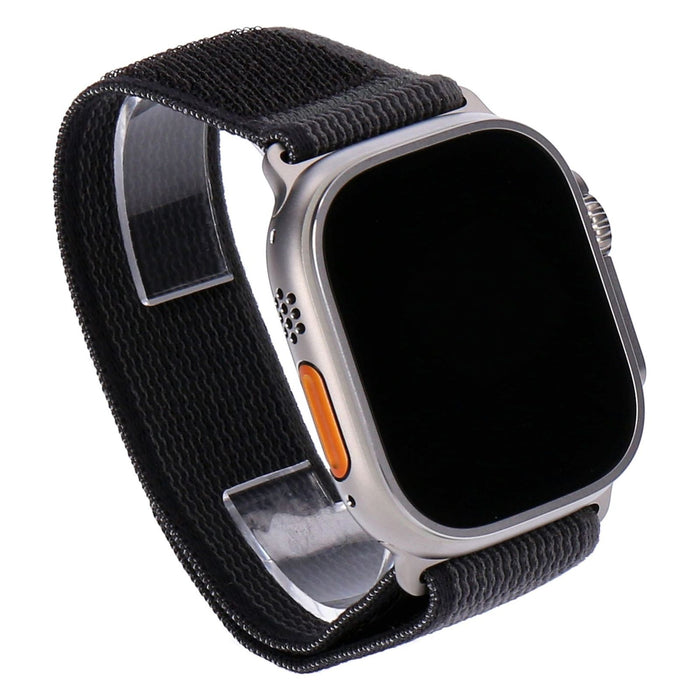 Apple Watch Ultra 49mm GPS + LTE Titangehäuse Nylon Trail Loop Schwarz/Grau (Größe M/L)