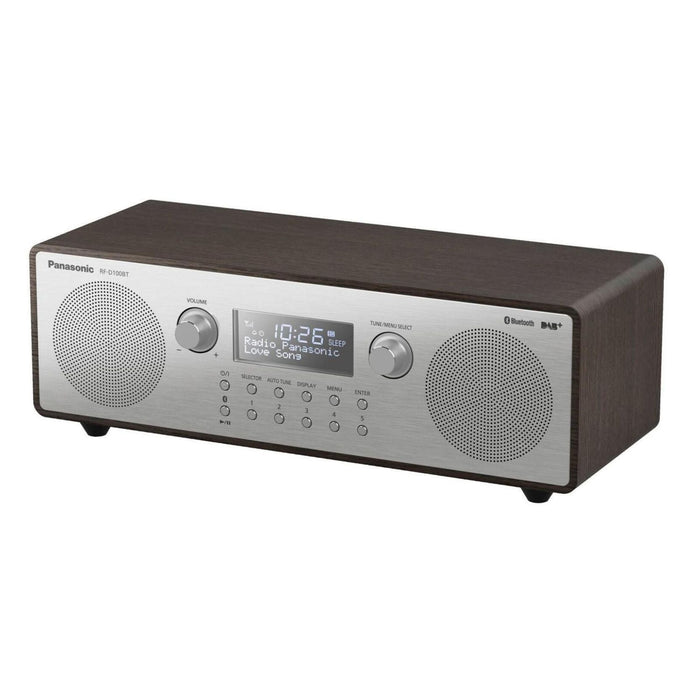 Panasonic RF-D100BTEGT Digitalradio Stereo DAB+ UKW Bluetooth Braun/Silber