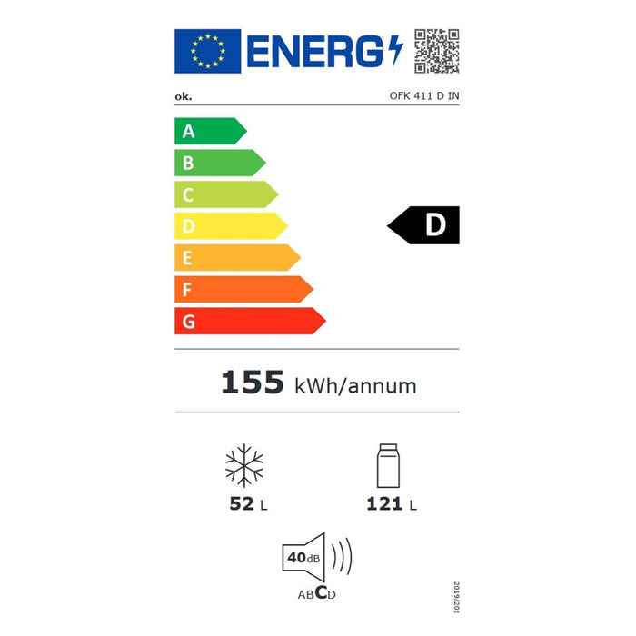 OK OFK 411 DW Kühlgefrierkombination