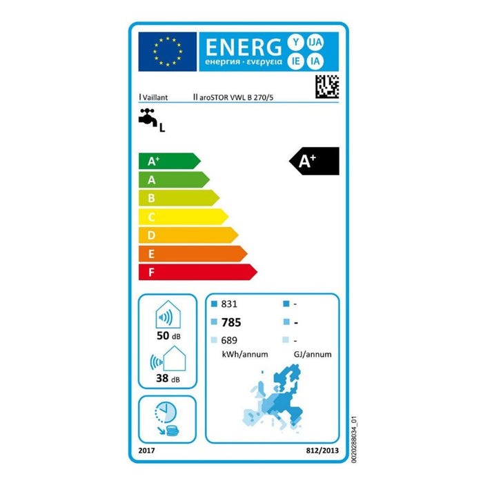 Vaillant Warmwasserwärmepumpe aroSTOR VWL B 270/5 Vaillant