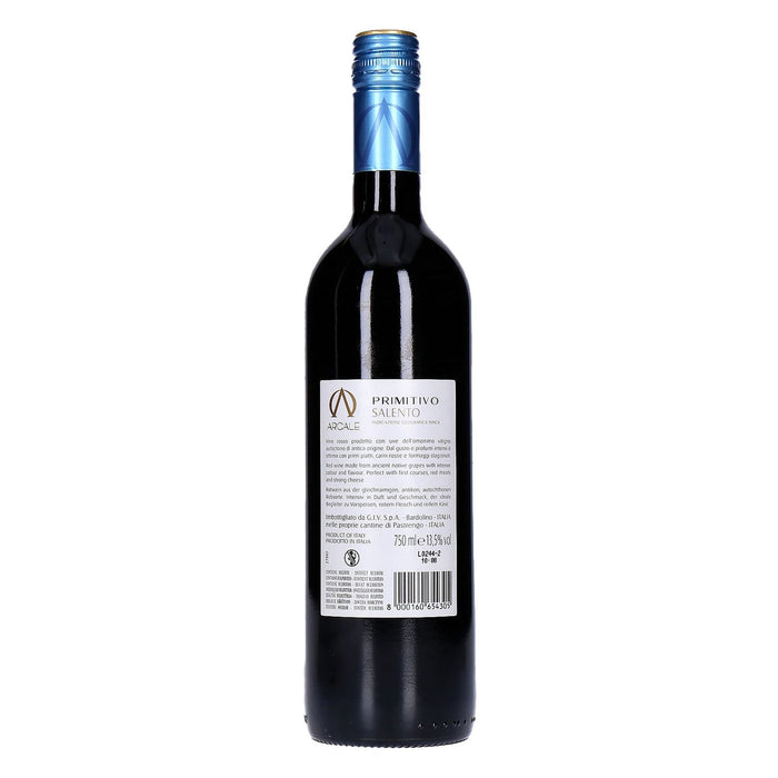 Arcale Primitivo Salento IGT Rotwein 5 x 0,75 L