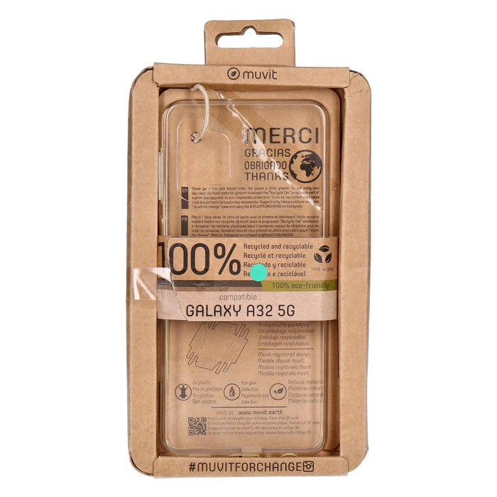 Muvit Capa Recycletek Samsung Galaxy A32 5G Clear Silicon Hülle