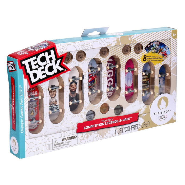 Tech Deck Competition Legends 8-Pack Set mit 8 authentischen Fingerboards