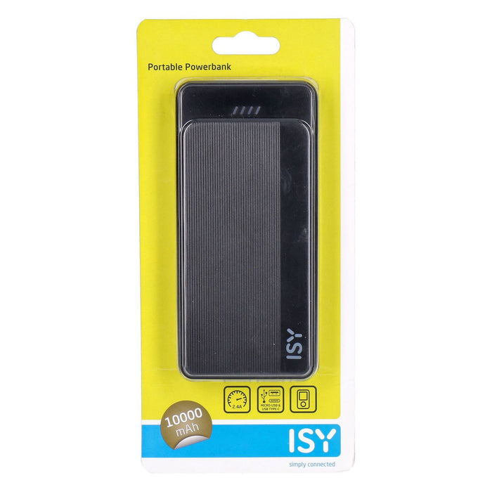 ISY IPP 10000-C-BK Powerbank 10000 mAh Schwarz