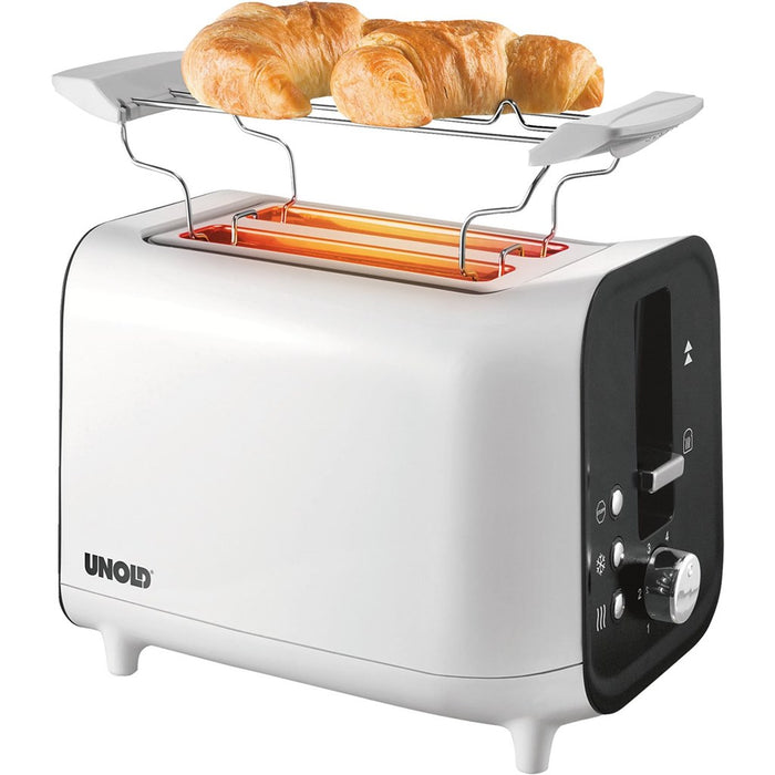Unold 2-Schlitz-Toaster mit Brötchenaufsatz