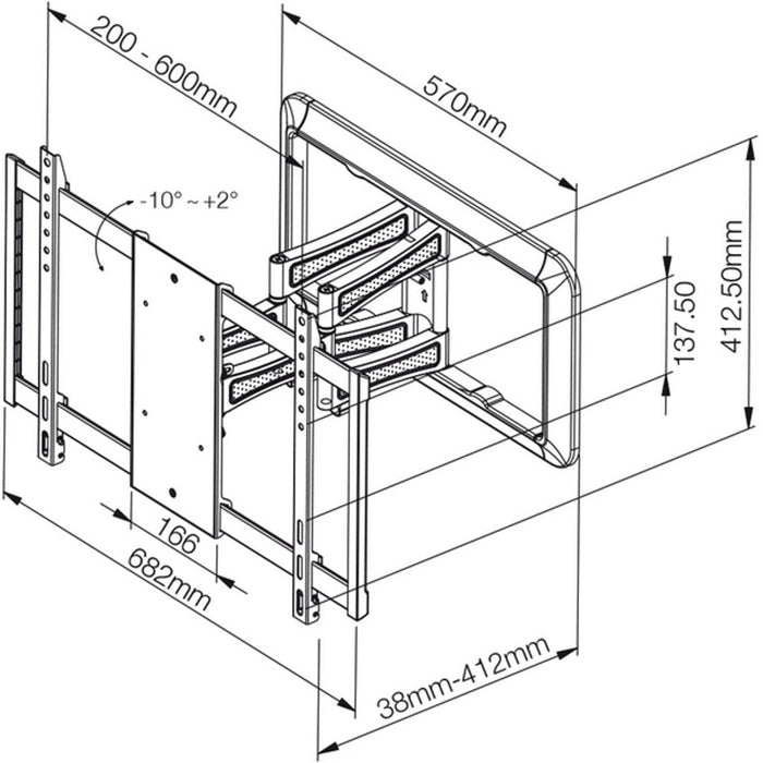 Titan BFMO 8060 TV-Wandhalterung