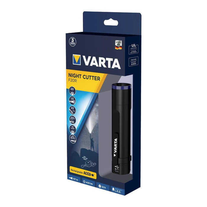 Varta Night Cutter F20R Taschenlampe schwarz