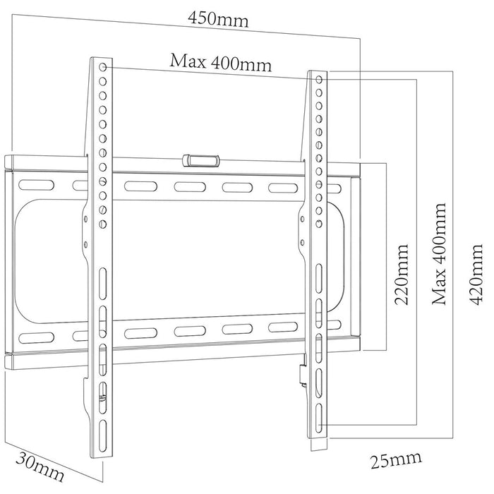 VCM B-FX 400 TV- Wandhalterung 26 - 55 Zoll