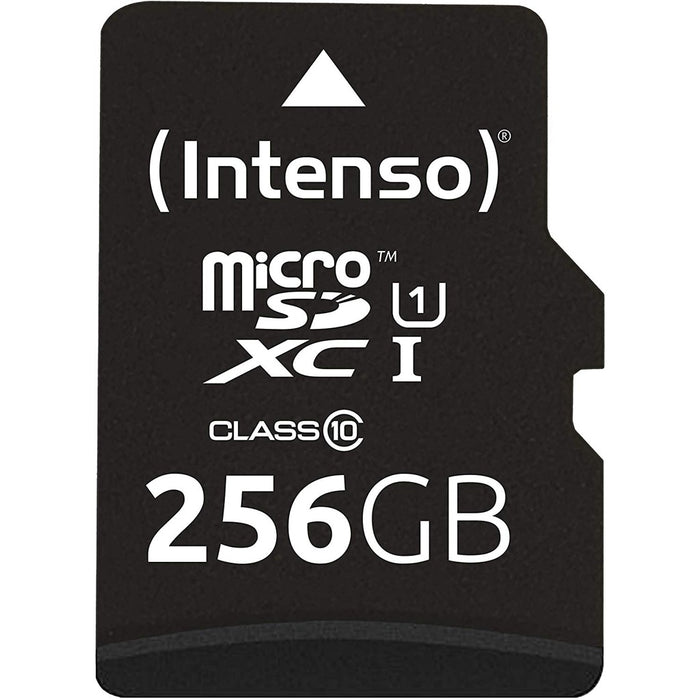 Intenso Micro SDXC Karte Speicherkarte 256GB  UHS-I Premium mit Adapter