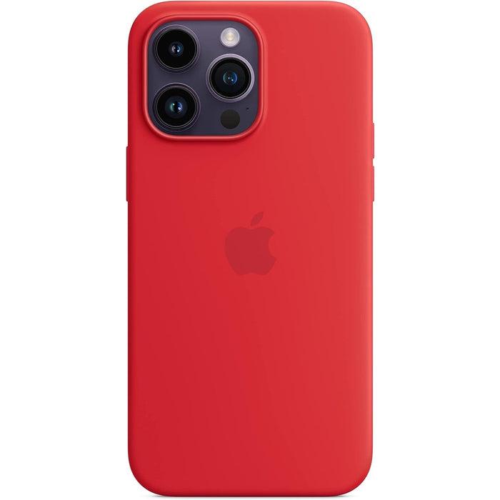 Apple iPhone 14 Pro Max Silikon Case Rot mit Magsafe