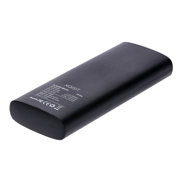 Xqisit Powerbank 15600 mAh schwarz integrierte Lampe