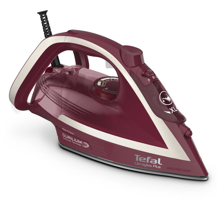 Tefal Ultimate Pure FV6820E0 Bügeleisen Dampfbügeleisen 2800 W Rot, Silber