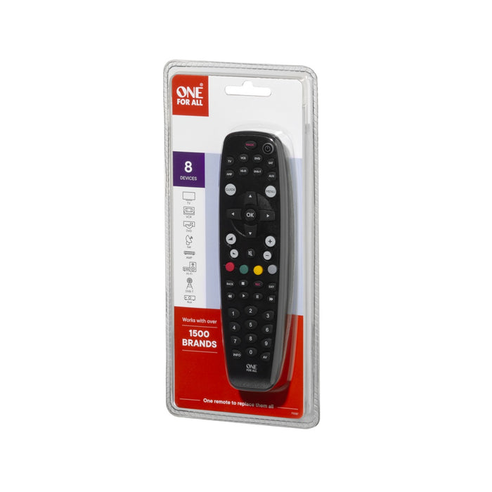 One For All Basic URC 2981 Fernbedienung IR Wireless TV, Beistellgerät, DVD/Blu-ray, Soundbar-