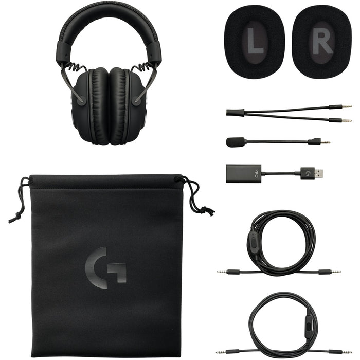 Logitech G PRO X Gaming Headset Kopfhörer Verkabelt Kopfband Schwarz