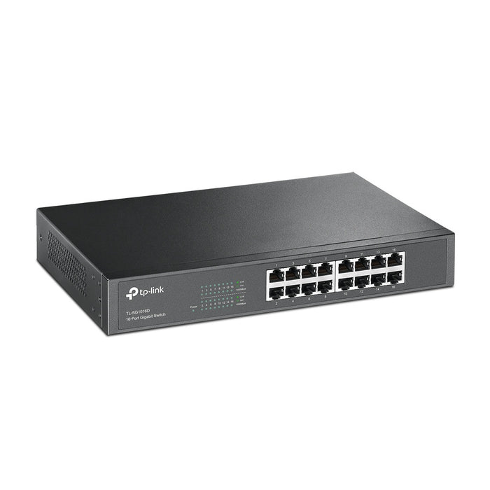 TP-Link TL-SG1016D Unmanaged Gigabit Ethernet (10/100/1000) Schwarz