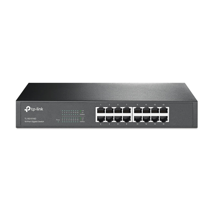 TP-Link TL-SG1016D Unmanaged Gigabit Ethernet (10/100/1000) Schwarz