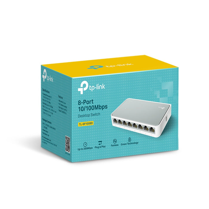 TP-Link TL-SF1008D Unmanaged Fast Ethernet (10/100) Weiß