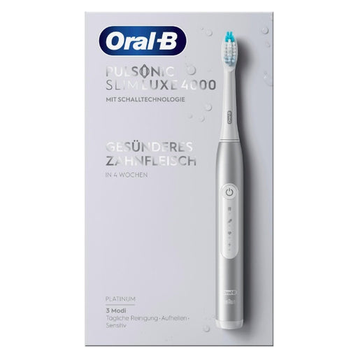 Produktbild Ultraschallzahnbürste - Oral-B Pulsonic Slim Luxe 4000 Erwachsener Ultraschall-Zahnbürste Platin