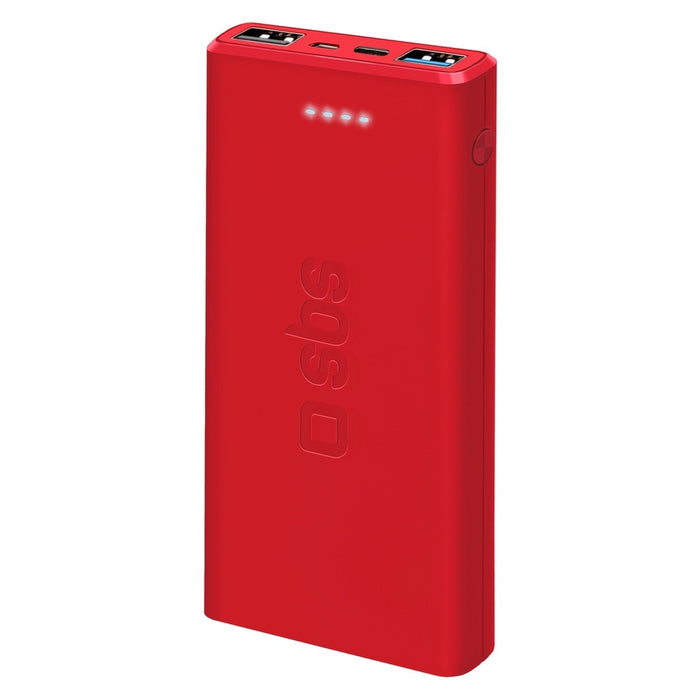 SBS TTBB10000FASTR Powerbank Lithium Polymer (LiPo) 10000 mAh Rot