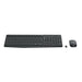 Logitech MK235 kabelloses Tastatur und Maus Set QWERTZ Deutsch grau