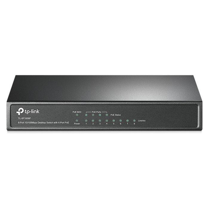 TP-Link TL-SF1008P Unmanaged Fast Ethernet (10/100) Power over Ethernet (PoE) Schwarz