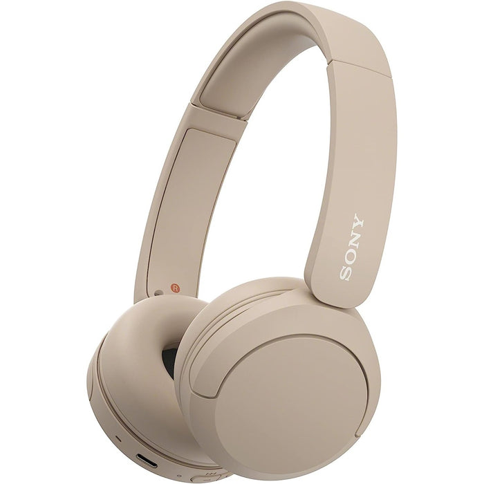 Sony WH-CH520 kabellose Bluetooth-Kopfhörer Beige - On-Ear-Kopfhörer bis 50h Laufzeit