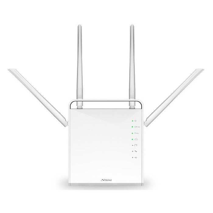 Strong 1200 WLAN-Router Gigabit Ethernet Dual-Band (2,4 GHz/5 GHz) Weiß