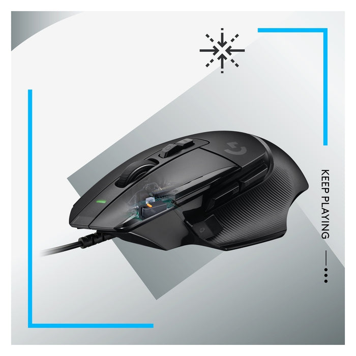 Logitech G G502 X Maus rechts USB Typ-A Optisch 25600 DPI