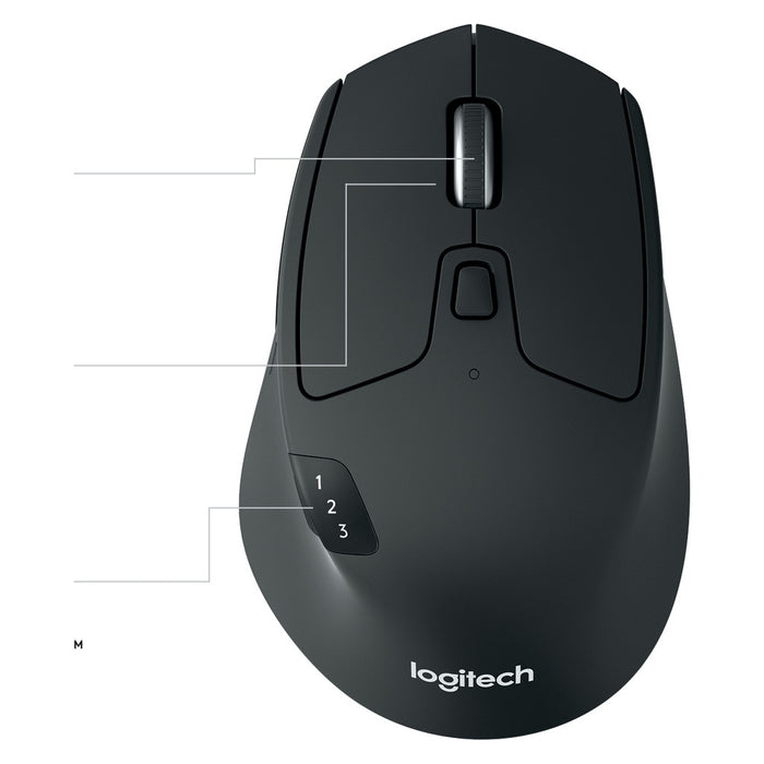 Logitech M720 Maus rechts RF Wireless + Bluetooth Optisch 1000 DPI