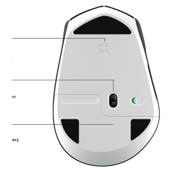 Logitech M720 Maus rechts RF Wireless + Bluetooth Optisch 1000 DPI