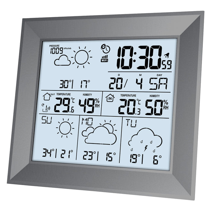 Technoline WD 2000 Digitale Wetterstation Grau Wechselstrom/Batterie WLAN