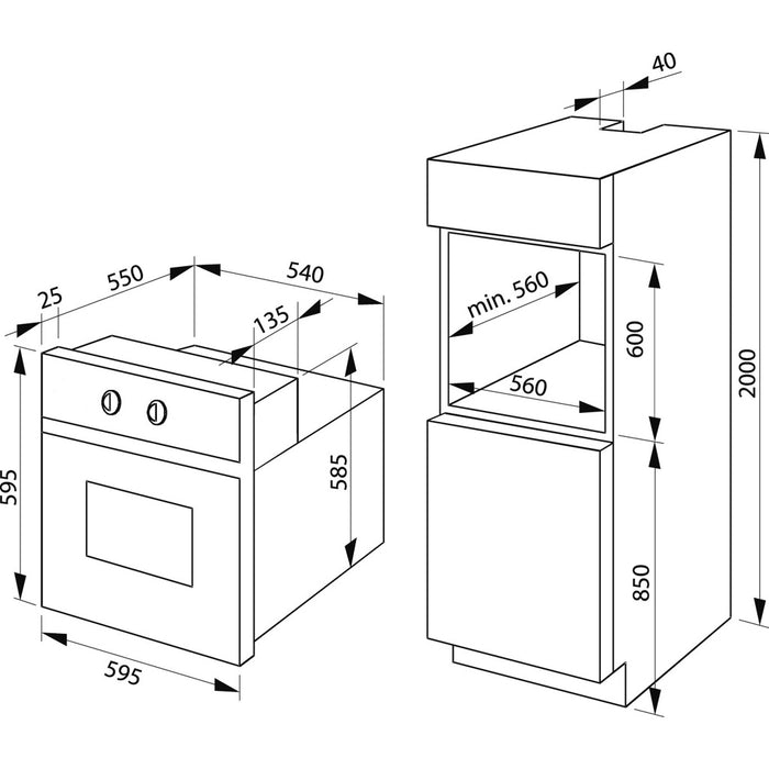 Amica EB 947 610 E Einbaubackofen