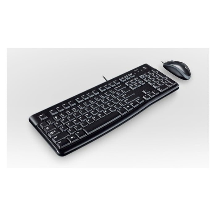 Logitech Desktop MK120 Tastatur Maus enthalten USB QWERTZ Deutsch Schwarz