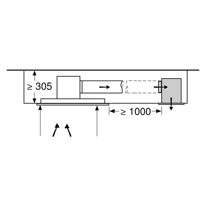 Neff ICAQ956N Dacheinbau Edelstahl 798,5 m³/h A