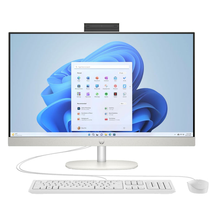 HP 27-cr0602ng AMD Ryzen™ 5 7520U 16 GB SDRAM 1TB Windows 11 Home All-in-One All-in-One-PC Weiß