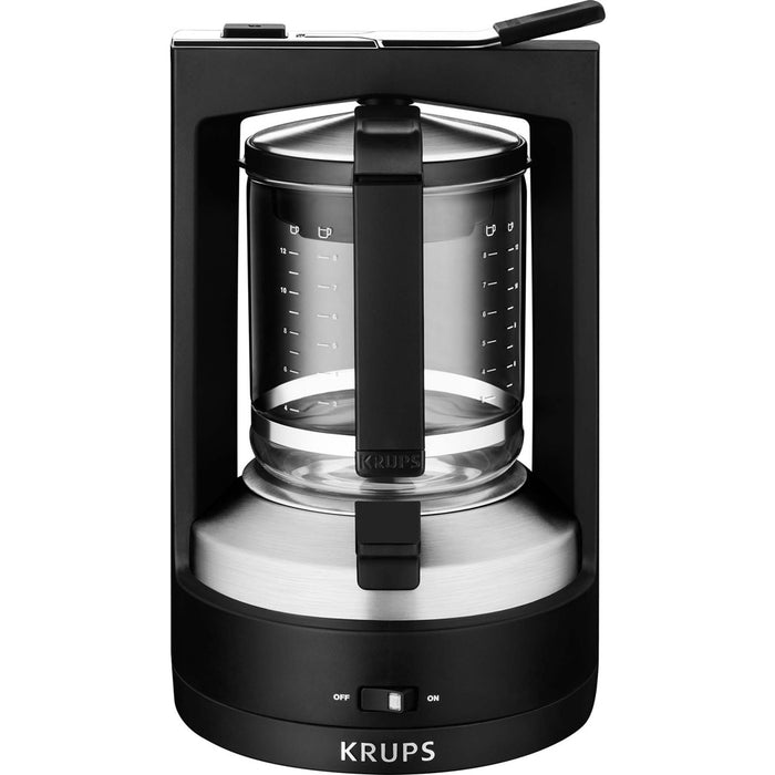 Krups T8.2 Filterkaffeemaschine 850 W 1 L Druckbrüh-Automat KM 4689 Schwarz