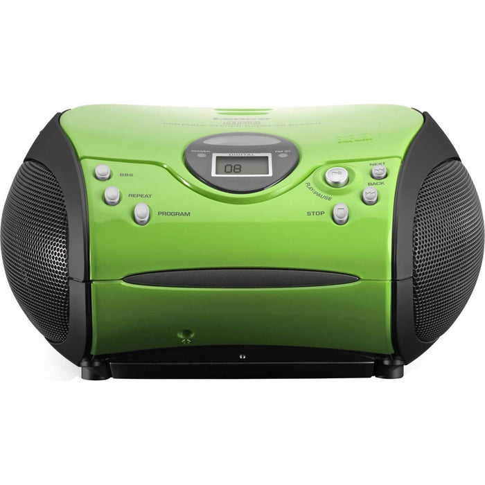 Lenco UKW-Radio m.CD stereo,grün/schwarz SCD-24 green/black