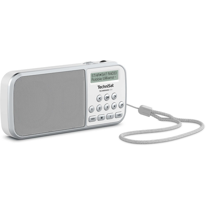 TechniSat DAB+ Taschenradio TECHNIRADIO RDR UKW/USB/LED-Lampe in weiß