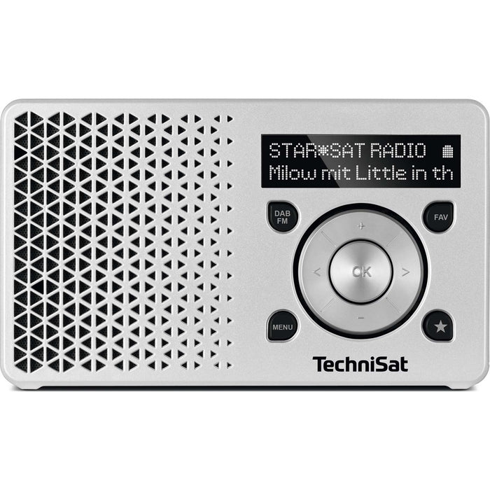 TechniSat DAB+ Digitalradio DIGITRADIO 1 in weiß/silber