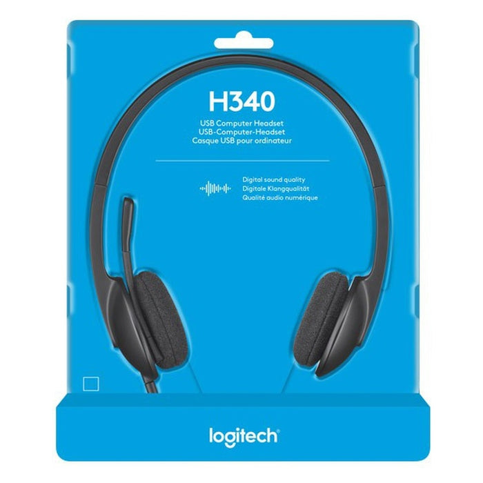 Logitech Headset Stereo sw, Retail LOGITECH H340 USB