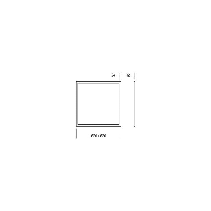 Brumberg Leuchten LED-Panel M625 830, Multilumen 32045073 Deckenleuchte