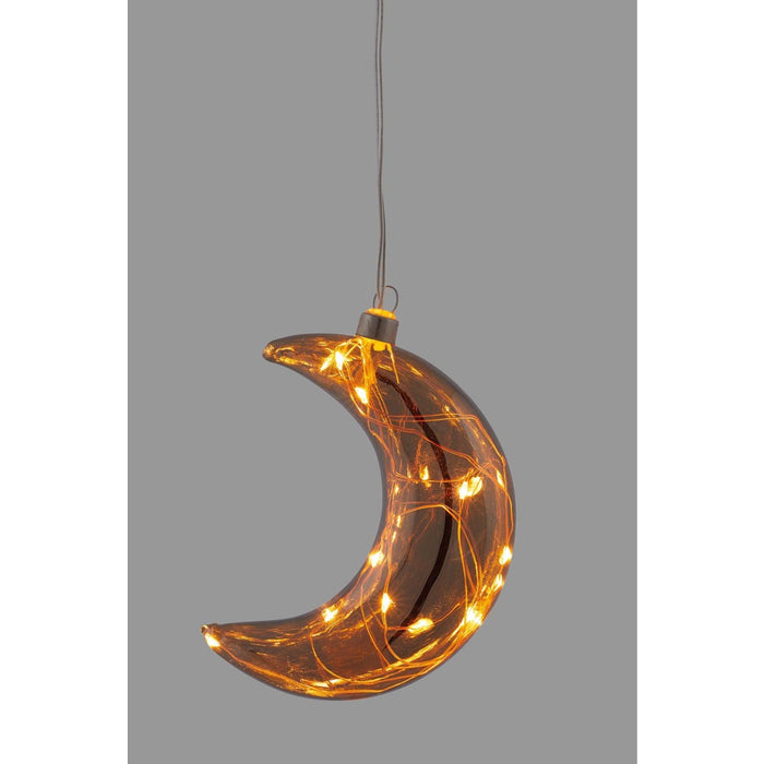 Hellum LED-Glas-Mond mit LED-Lichterkette 524710