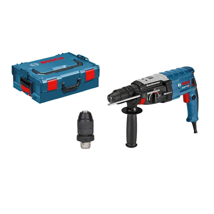 Bosch Professional GBH 2-28 F Bohrhammer mit SDS plus in L-BOXX-Einlage mit Zusatzhandgriff