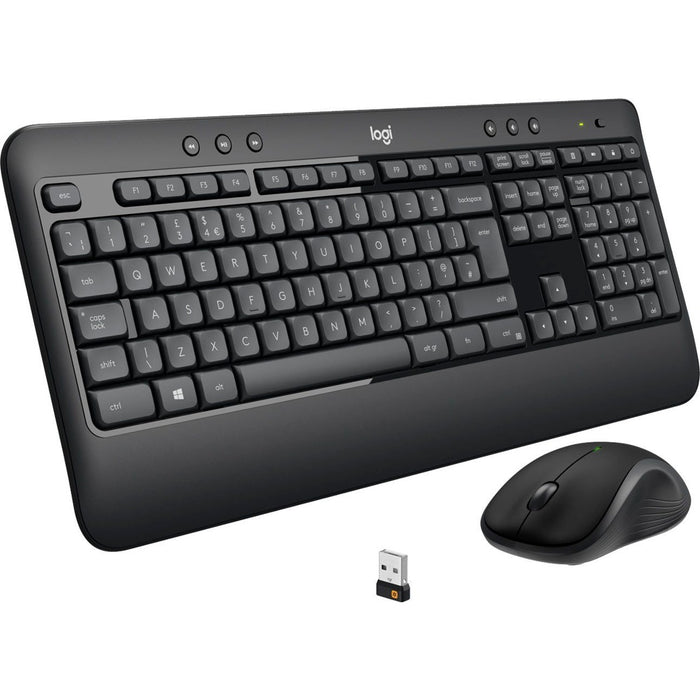 Logitech Tastatur/Maus Set USB,wireless,1000dpi LOGITECH MK540 schwarz