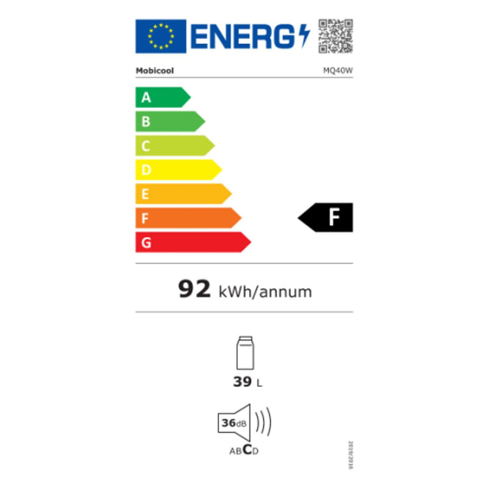 Mobicool MQ40W thermoelektrische Kühlbox 39 L blau metallic - 12/230 V