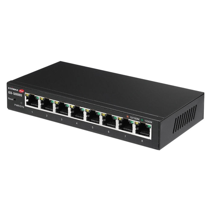 Edimax GS-5008E Netzwerk-Switch Gigabit Ethernet (10/100/1000) Schwarz