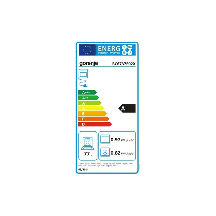 Gorenje EB-Herd Heissluft,77 l BC6737E02X