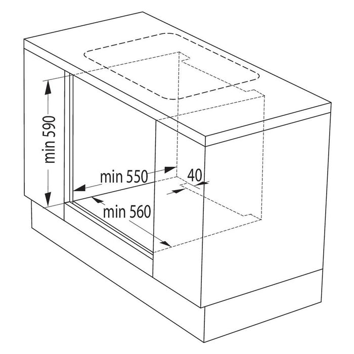 Gorenje EB-Herd Heissluft,77 l BC6737E02X