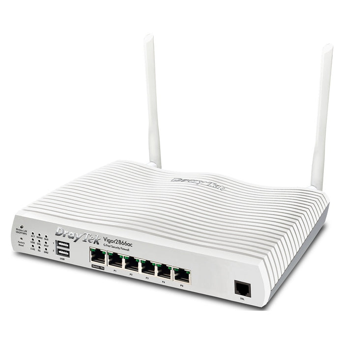 Draytek Vigor 2866AX: Gfast Modem-Firewall WLAN- Router Gigabit Ethernet Dual-Band (2,4 GHz/5 GHz)